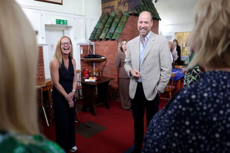 Image from: William braves the rain to shine spotlight on projects funded by his and Catherine's foundation
