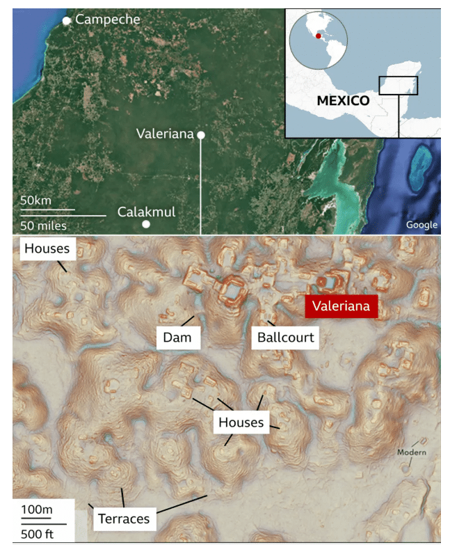 Image from: A Student Searched a Dataset on a Hard Drive and Found a Massive Lost Maya City Hidden Beneath the Jungle