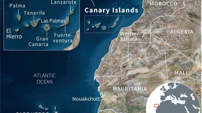 Image from: Pope condemns 'indifference' towards migrants on Canaries trip