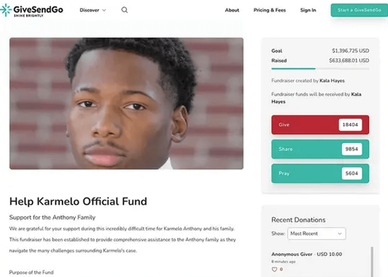 Image from: Murderer Karmelo Anthony claims he's 'penniless' behind bars despite £470k woke fundraiser