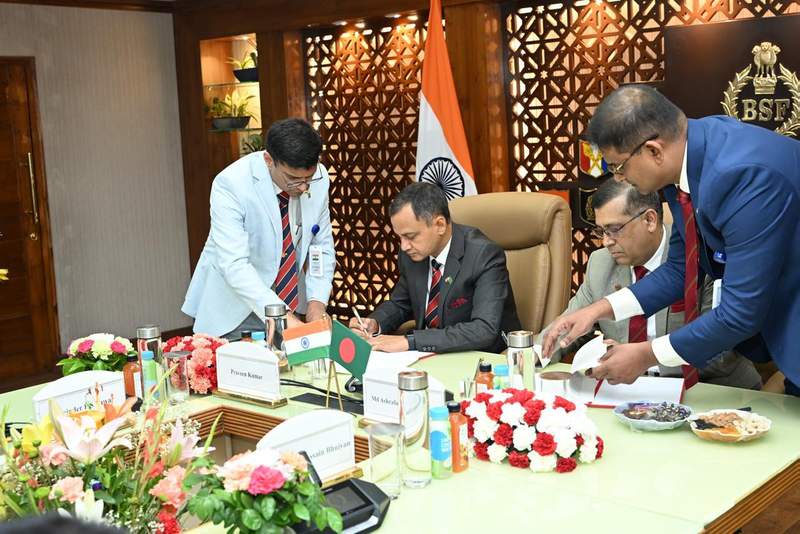 Image from: BSF-BGB commit to maintaining peace, tranquillity, stability along India-Bangladesh border in 57th DG-level talks