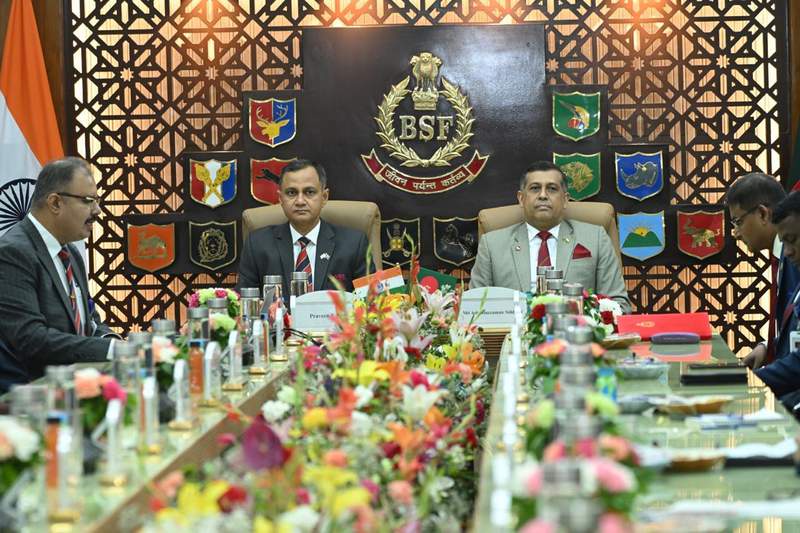 Image from: BSF-BGB commit to maintaining peace, tranquillity, stability along India-Bangladesh border in 57th DG-level talks
