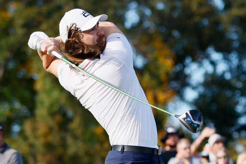 Image from: What +4.5 handicap Kyle Berkshire shot around Shinnecock from 6,530 yard tees ahead of the US Open