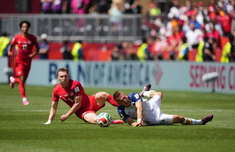 Image from: Co-hosts Canada pick up first men's World Cup point against Bosnia