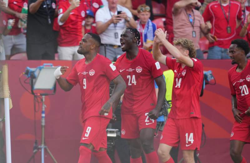 Image from: Co-hosts Canada pick up first men's World Cup point against Bosnians