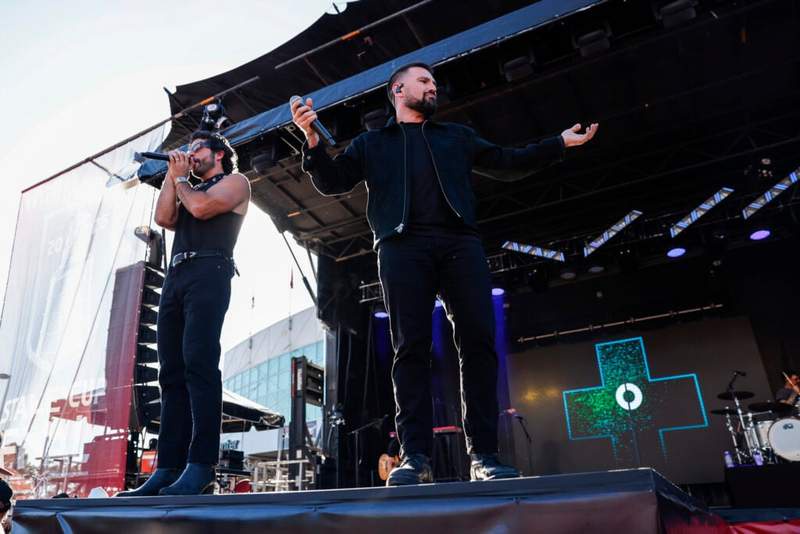 Image from: Who are Dan + Shay? The Grammy winners singing US national anthem at the World Cup