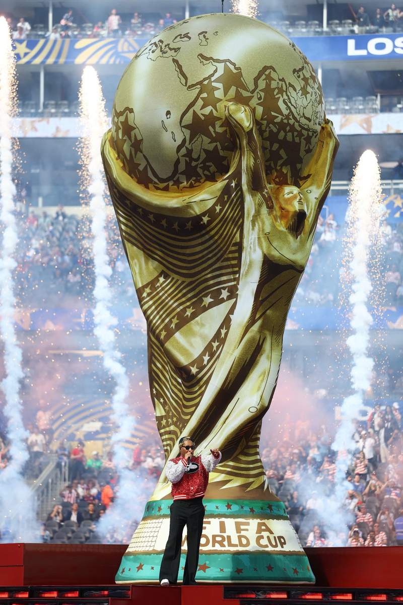 Image from: Future, Tyla set FIFA World Cup 2026 stage ablaze with 'Game Time' at opening ceremony in LA