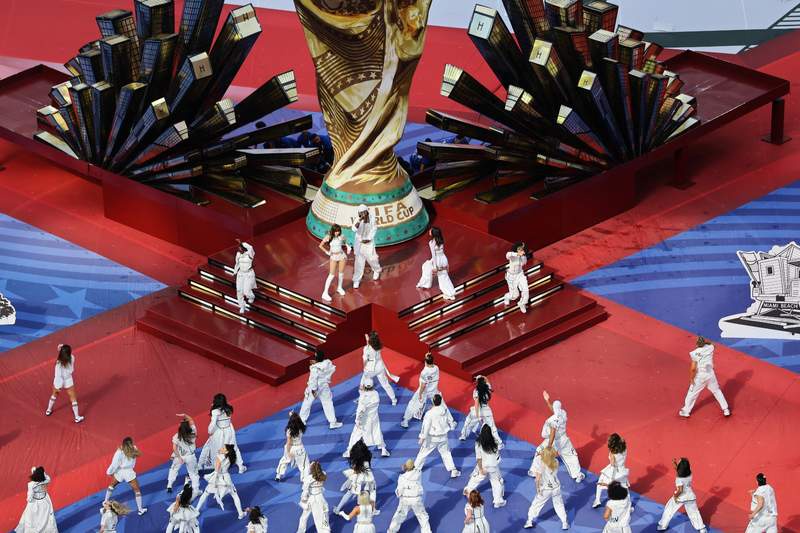 Image from: Future, Tyla set FIFA World Cup 2026 stage ablaze with 'Game Time' at opening ceremony in LA