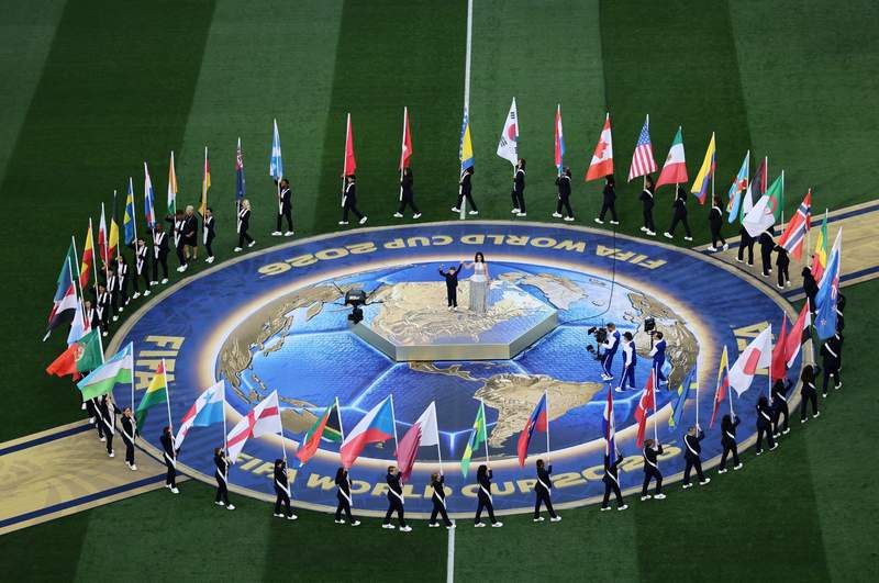 Image from: Katy Perry, Tius Luka captivate fans with 'Wonder' at FIFA World Cup 2026 opening ceremony in Los Angeles