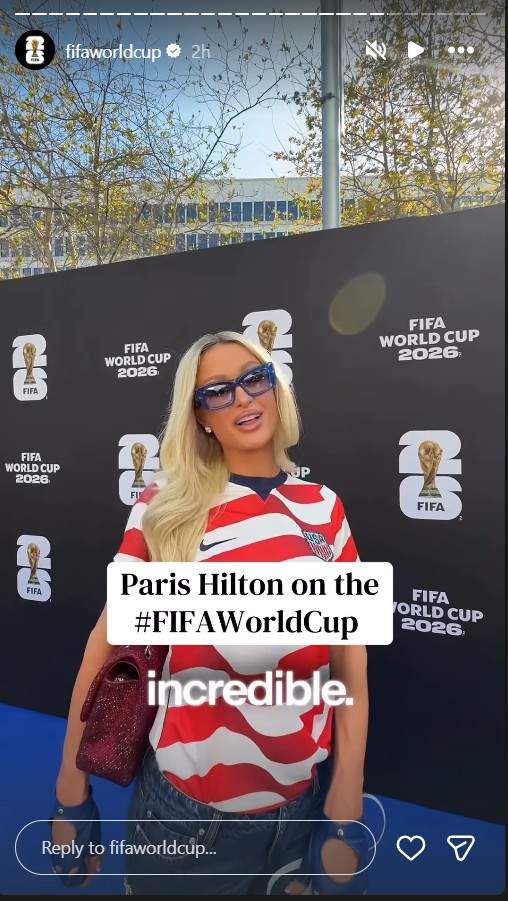 Image from: Tom Cruise, David Beckham, Paris Hilton among celebs spotted at US-Paraguay FIFA World Cup opener in LA