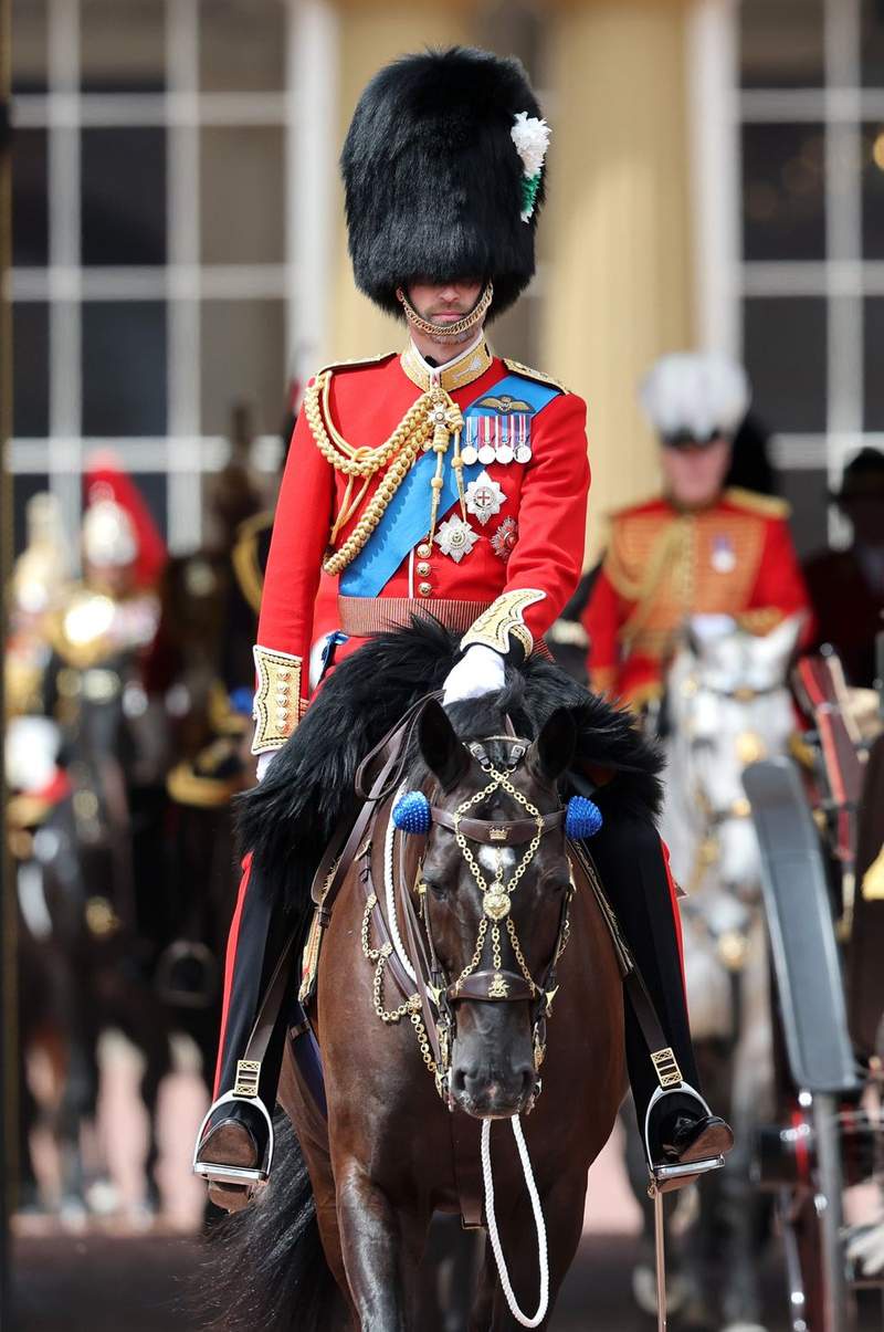 Image from: Prince Louis, Prince George and Princess Charlotte wave to crowds during King's Birthday Parade
