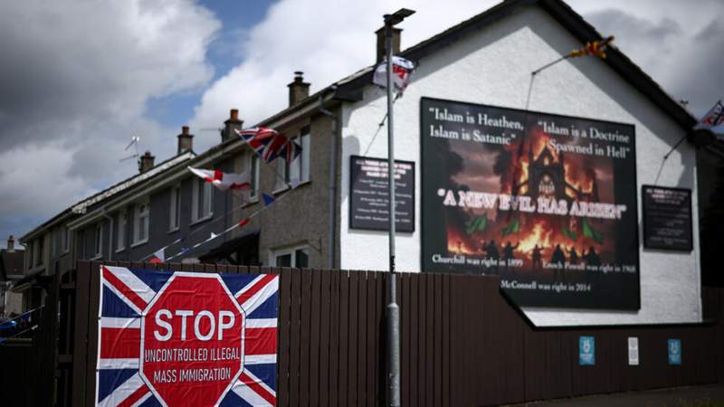 Image from: Belfast riots show lingering scars of decades of sectarian unrest