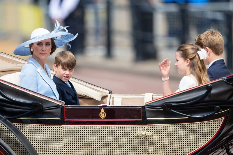 Image from: Princess Charlotte wears matching bracelet with Princess of Wales at Trooping the Colour