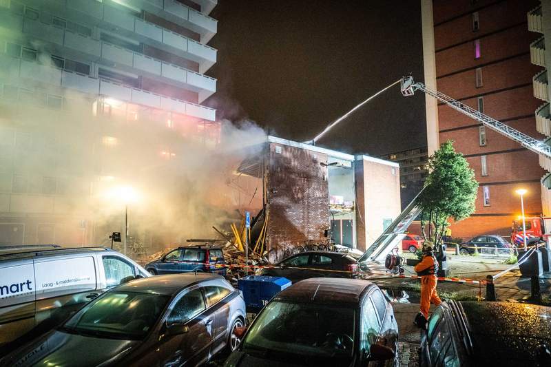 Image from: Three in custody after major explosion in Amsterdam injures seven