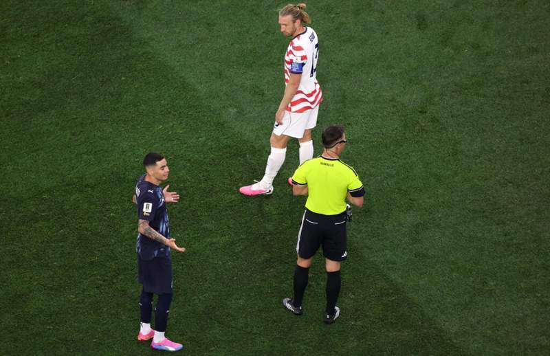 Image from: Sources confirm VAR mistake in USA 4-1 Paraguay which helped the USMNT