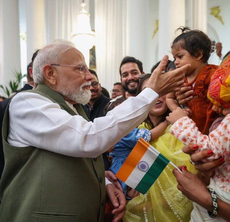 Image from: France: PM Modi receives warm welcome in Nice with cultural performance, diaspora reception