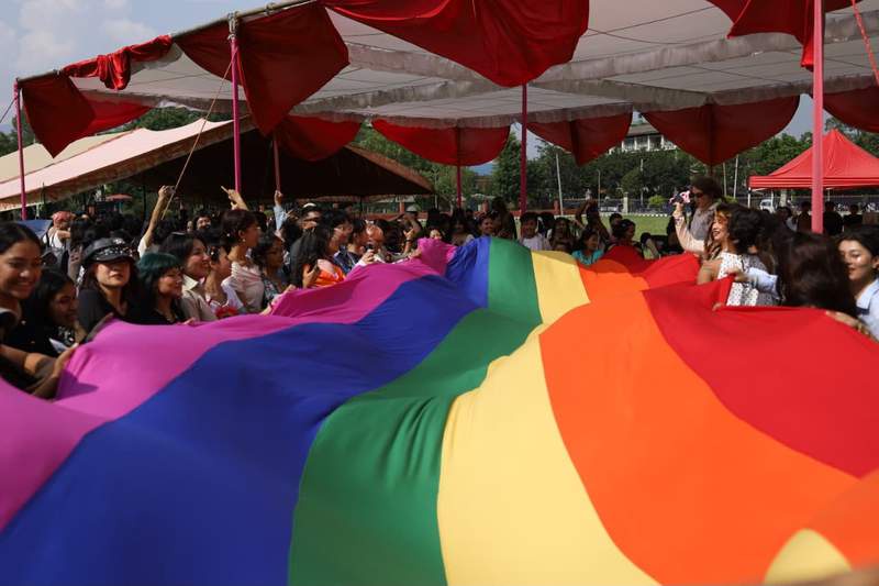 Image from: Nepal streets turn rainbow in genesis of ministry, now eye trans rights