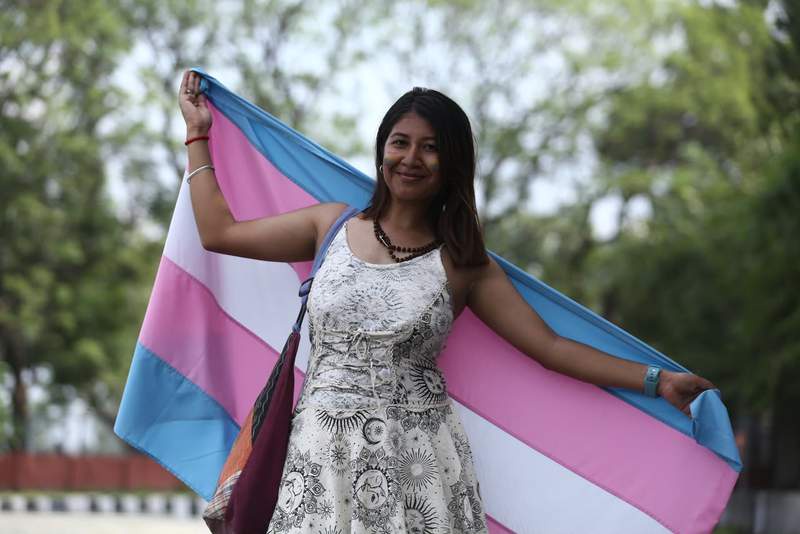 Image from: Nepal streets turn rainbow in genesis of ministry, now eye trans rights