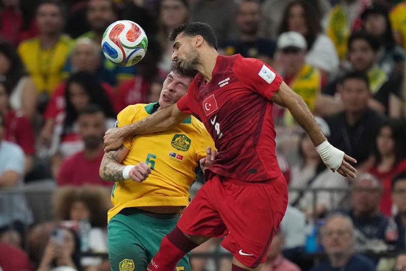 Image from: Australia win 2-0 to deny Turkey on World Cup return after 24 years