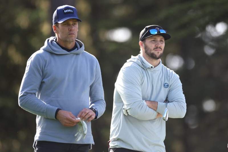 Image from: Josh Allen says ‘moving irrigation pipe in 115 degrees’ makes NFL life look easy