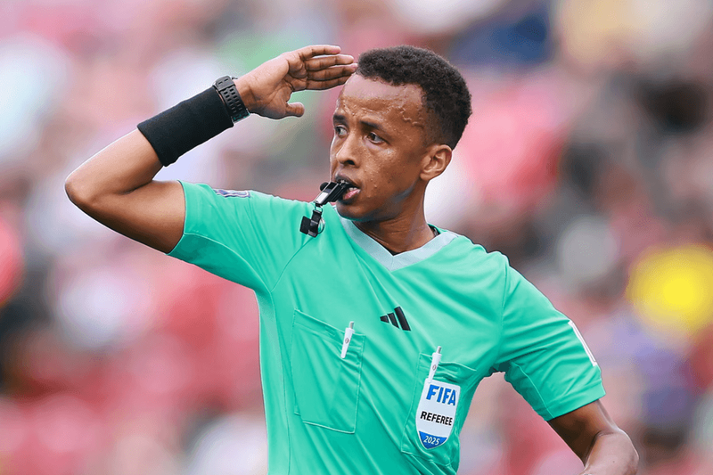 Image from: Somali referee who was denied entry into US for World Cup to receive salary in full
