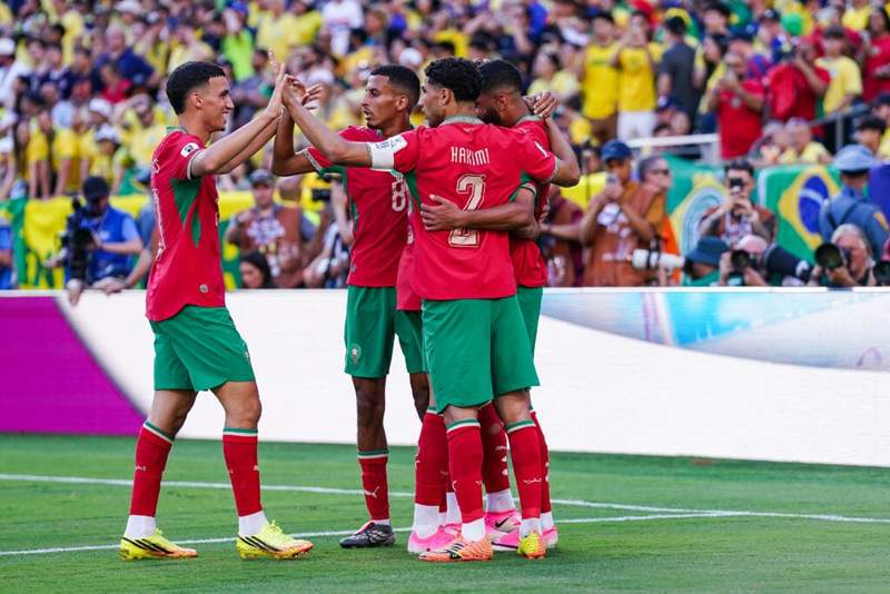 Image from: Morocco break almost 100 years of World Cup history during Brazil draw