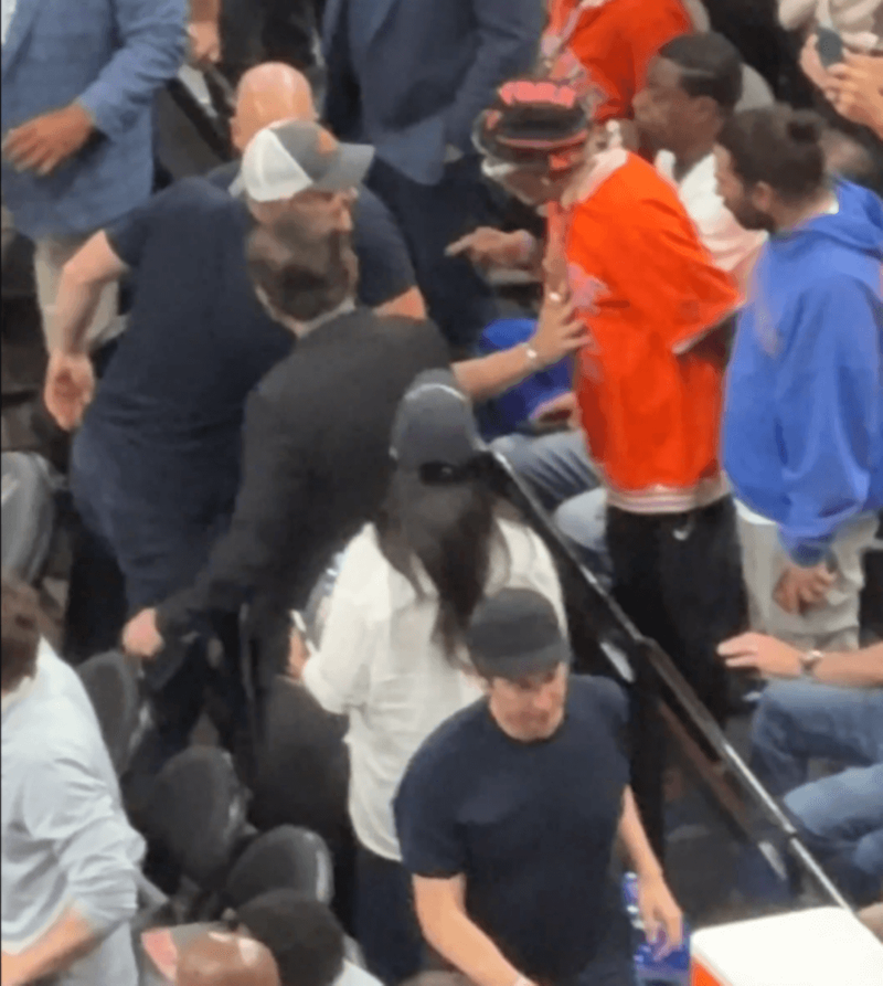 Image from: Harry's team hits back after video appeared to show Spike Lee snub