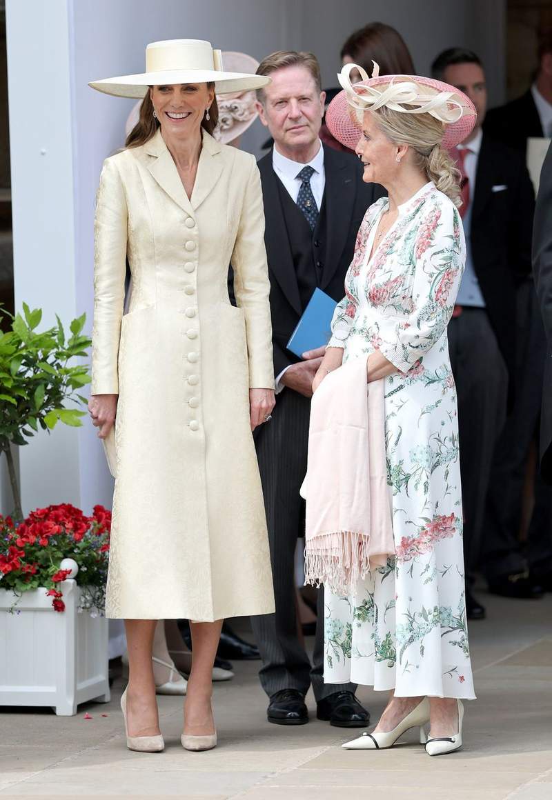 Image from: Catherine and Sophie dazzle at 700-year-old royal ceremony in Windsor