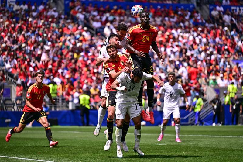 Image from: Lukaku forces Belgium leveller 22 seconds after coming on v Egypt