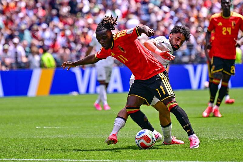 Image from: Lukaku forces Belgium leveller 22 seconds after coming on v Egypt