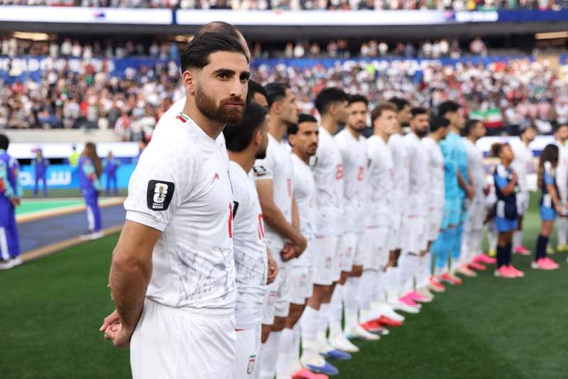 Image from: How soccer fans at SoFi Stadium reacted to Iran’s national anthem during World Cup opener