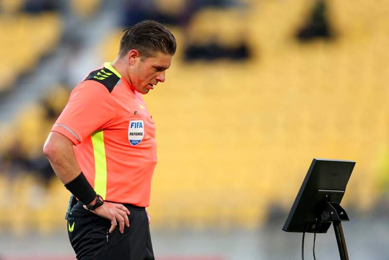 Image from: FIFA clears World Cup VAR official who shared statement after hand gesture controversy