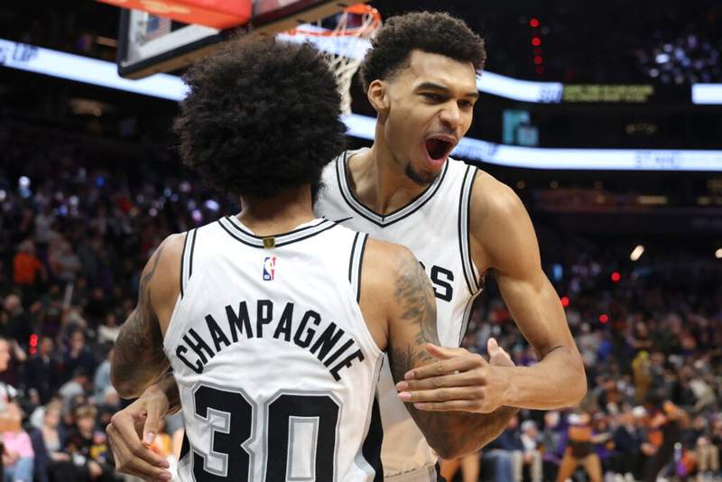 Image from: Why Victor Wembanyama was at a hospital with a San Antonio Spurs teammate after NBA Finals defeat