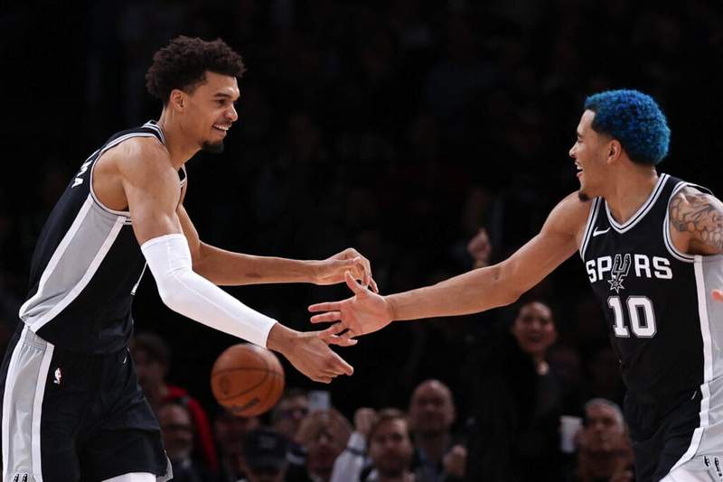 Image from: NBA fans defend Victor Wembanyama’s cold Jeremy Sochan moment caught on camera during NBA Finals