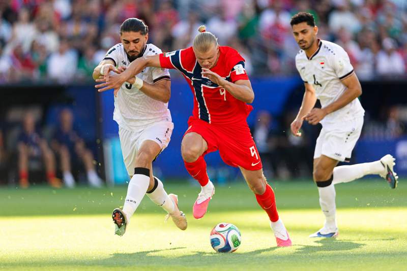 Image from: Haaland makes dream World Cup debut to lead Norway to win over Iraq