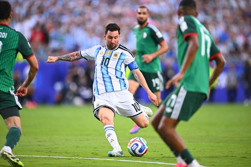 Image from: Messi becomes first player to make sixth World Cup appearance