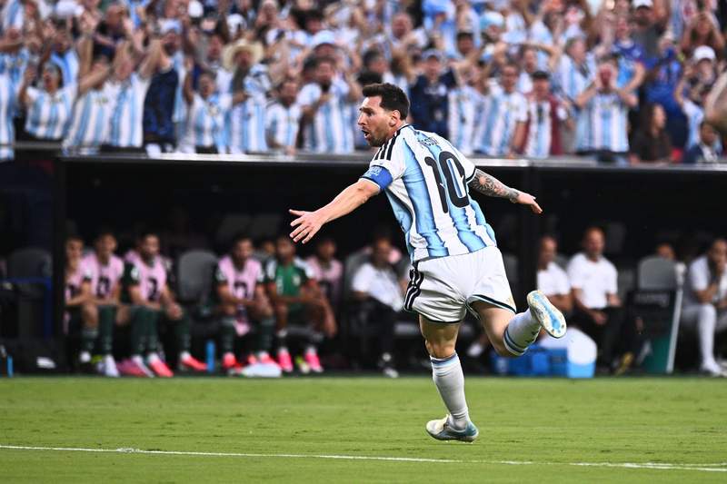 Image from: Messi becomes first player to make sixth World Cup appearance