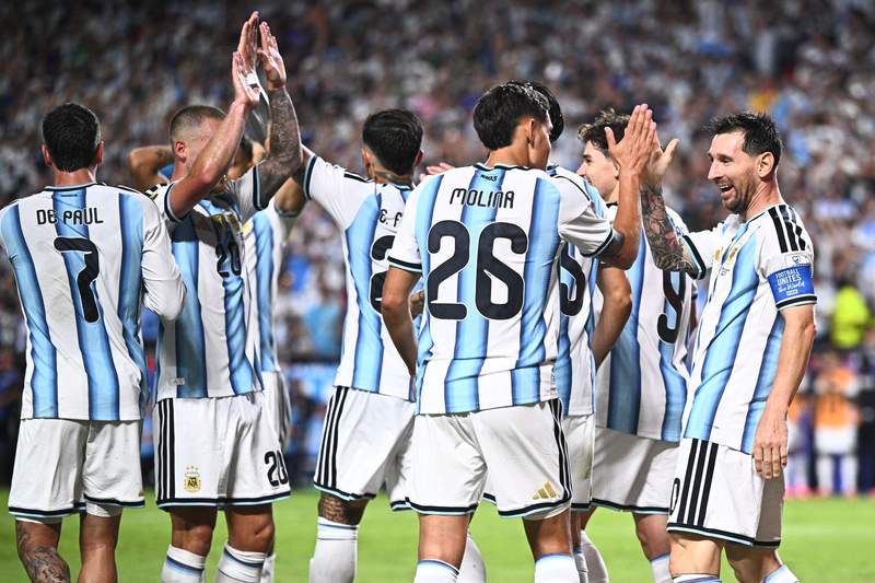Image from: The Messi show: Football great equals record for most World Cup goals