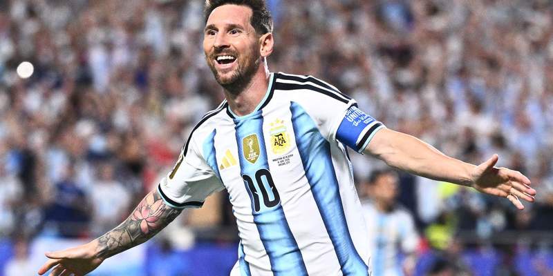 Image from: The Messi show: Football great equals record for most World Cup goals
