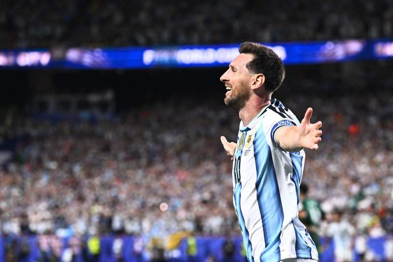 Image from: The Messi show: Football great equals record for most World Cup goals