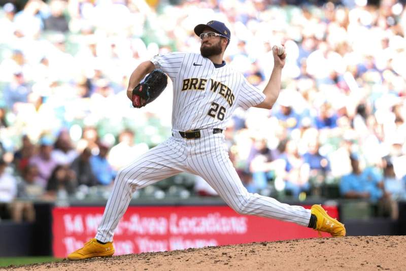 Image from: Brewers star becomes first relief pitcher since 1959 to reach rare milestone