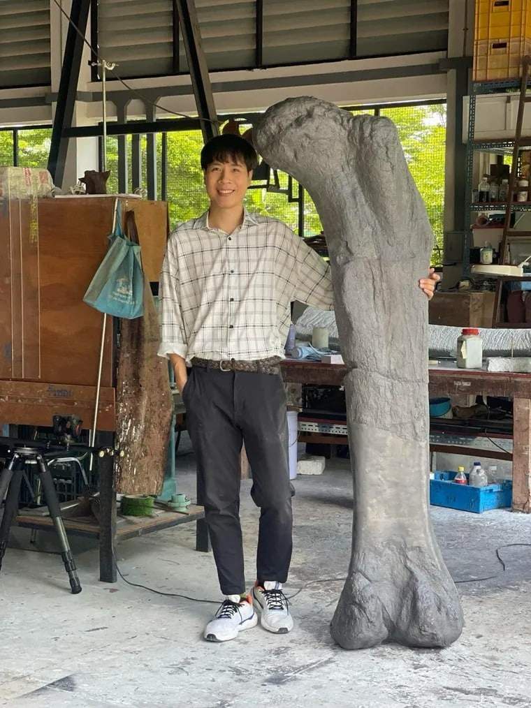 Image from: Scientists Uncover Fossils Near a Public Pond Revealing a 30-Ton Giant Dinosaur That Once Dominated Ancient Thailand