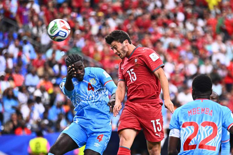 Image from: Portugal held 1-1 by DR Congo as Ronaldo gets record but no goal