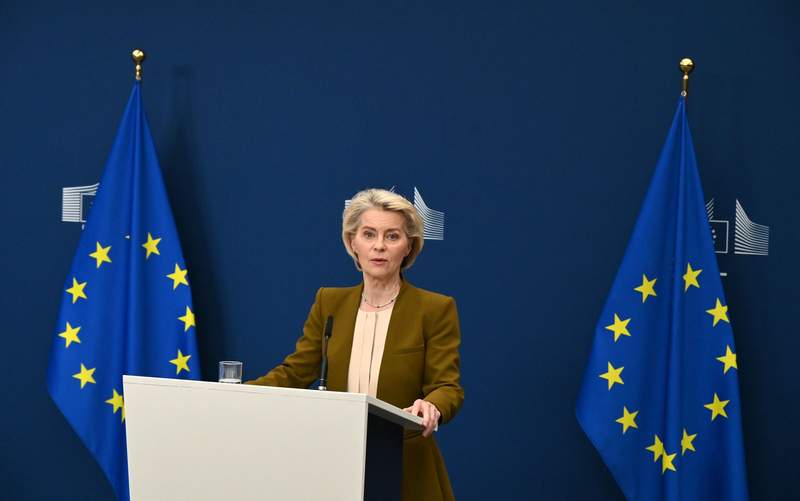 Image from: Von der Leyen proposes curbing EU protection for Ukrainian refugees