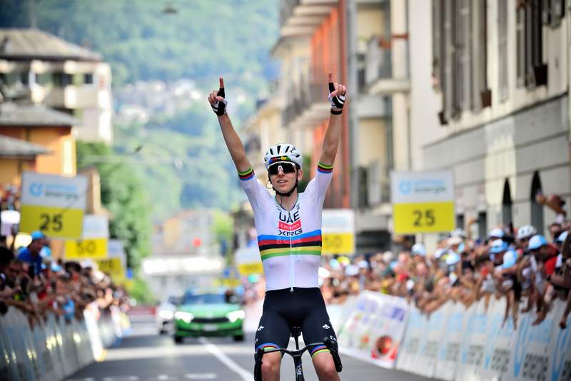 Image from: Pogačar starts Tour de Suisse with statement stage win
