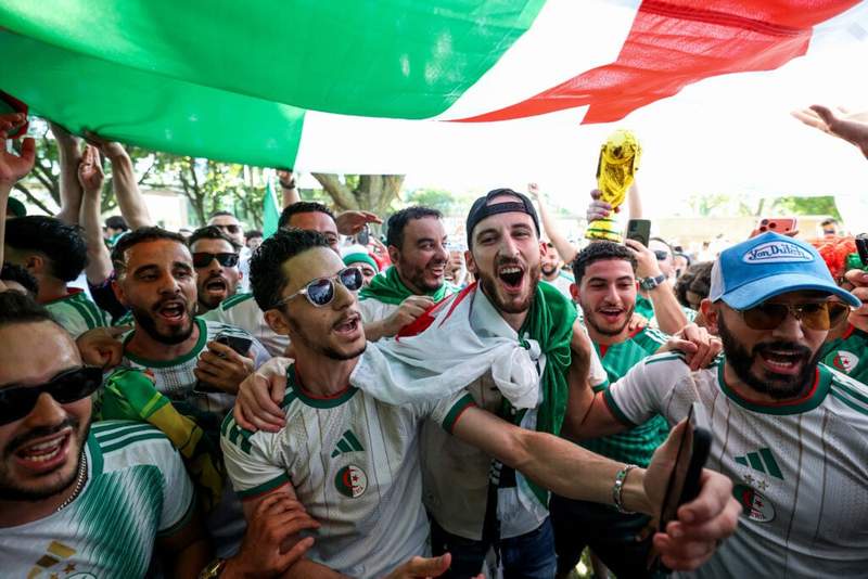 Image from: Algeria fans watching from home face one of the toughest World Cup schedules