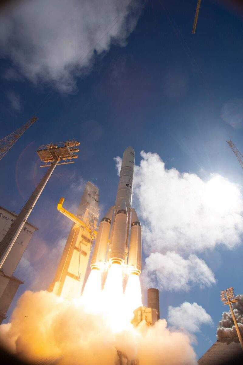Image from: Ariane 6 Roars Into Orbit Carrying 36 Satellites in a High-Stakes Mission