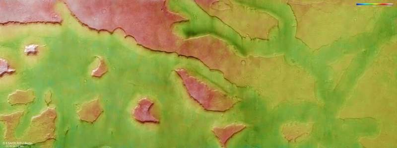 Image from: Mars Express Captures Giant Tornadoes Twisting Through Ancient Valleys