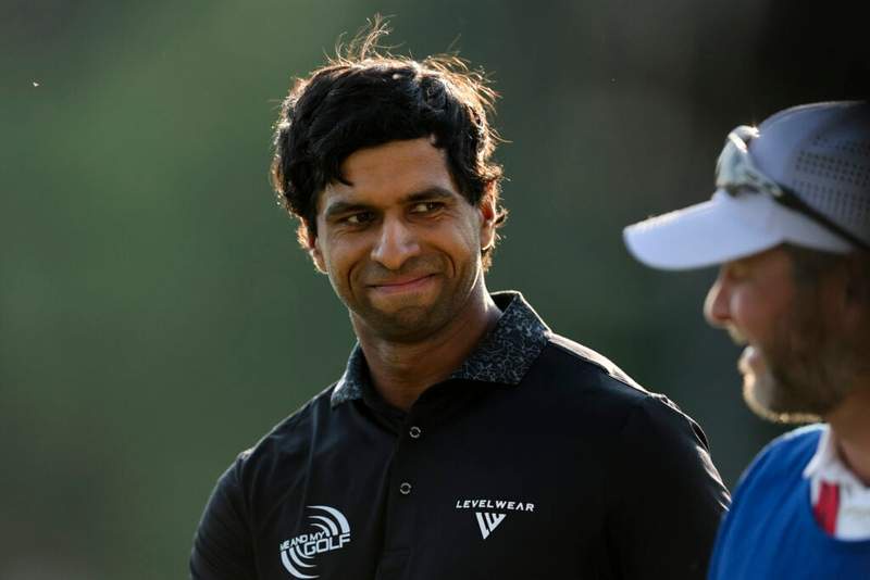 Image from: Gabby Herzig admits she’s never seen anyone do what Aaron Rai was doing on the range at Shinnecock