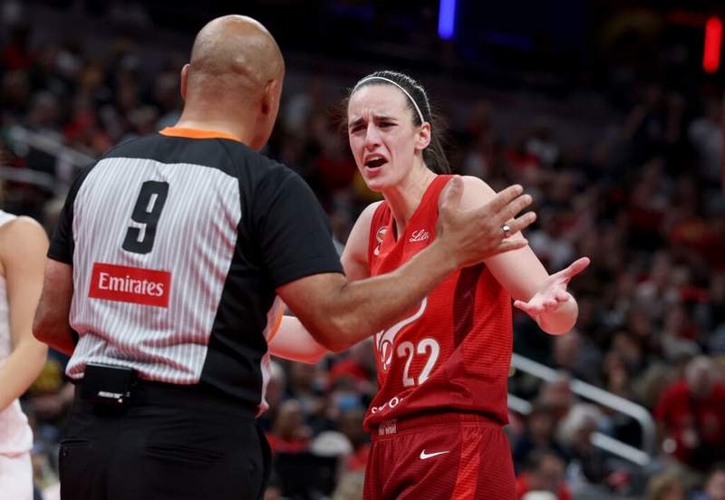 Image from: Caitlin Clark fans hit out at Angel Reese for mimicking Indiana Fever star